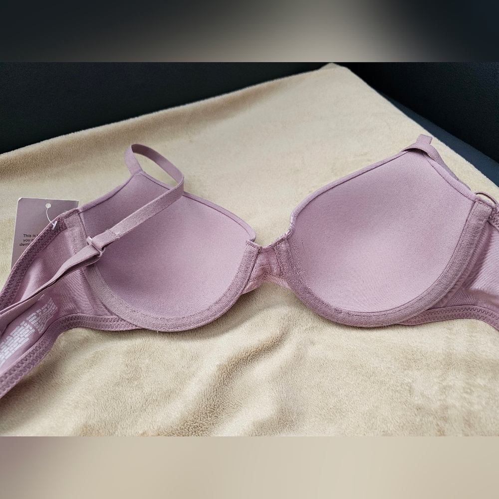 Auden Light Purple "The Everyday" Demi Coverage, Lightly Lined T-shirt Bra. NWT - Picture 3 of 8